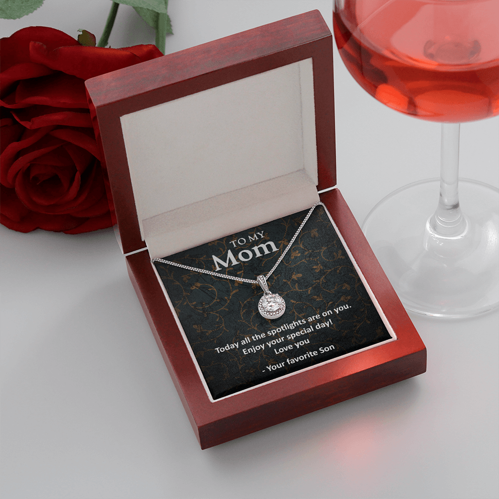 To My mom from son - Eternal Hope Necklace - JustFamilyThings