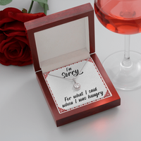 Load image into Gallery viewer, I&#39;m sorry for what I said when I was hungry - Eternal Hope Necklace - JustFamilyThings
