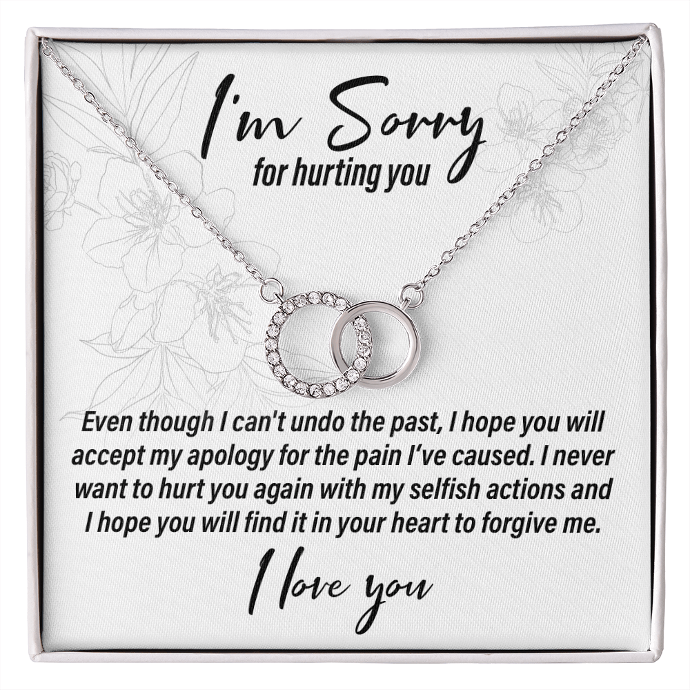 I'm Sorry For Hurting You - Interlocking Circle Necklace - JustFamilyThings