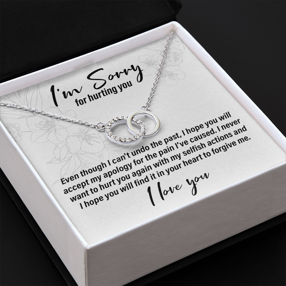 I'm Sorry For Hurting You - Interlocking Circle Necklace - JustFamilyThings
