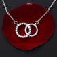 To My Beautiful Soulmate - I May Not Be The Perfect Man - Interlocking Circle Necklace