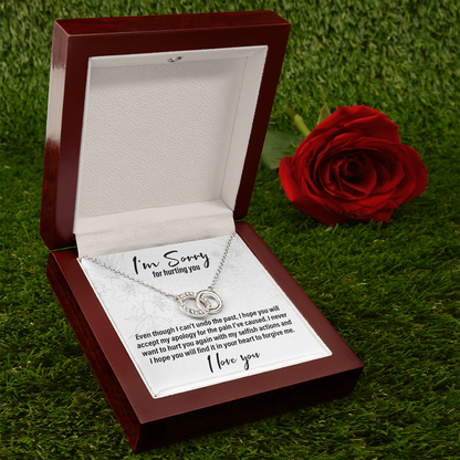I'm Sorry For Hurting You - Interlocking Circle Necklace - JustFamilyThings