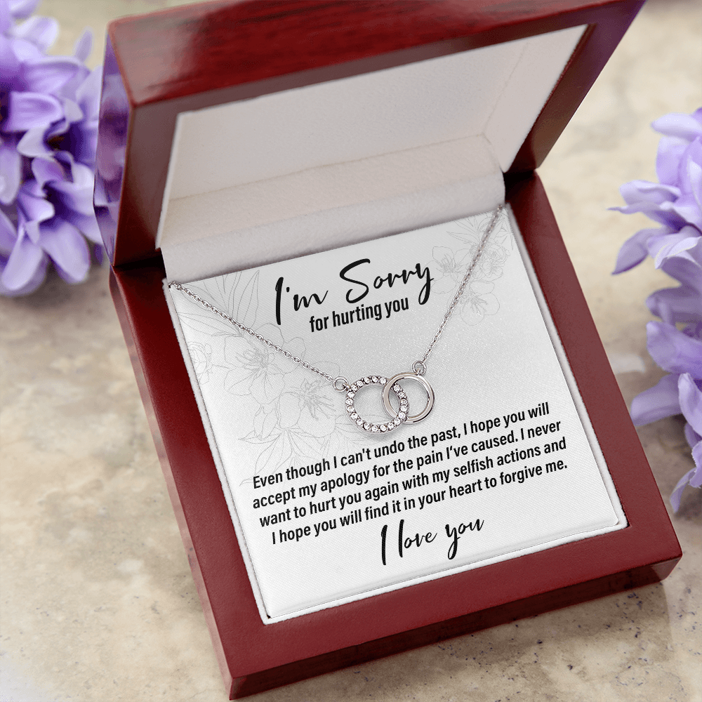 I'm Sorry For Hurting You - Interlocking Circle Necklace - JustFamilyThings
