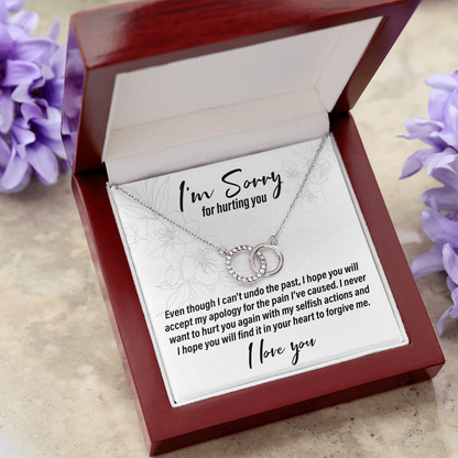 I'm Sorry For Hurting You - Interlocking Circle Necklace - JustFamilyThings