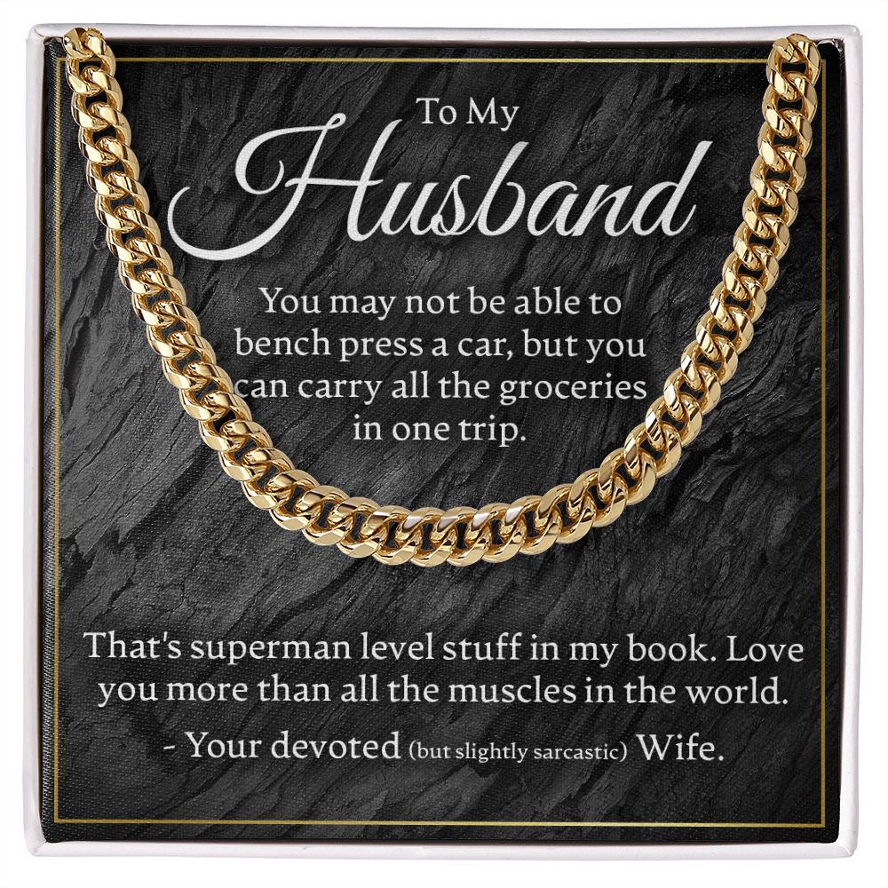 To My Husband - Superman Level Stuff - Link Chain - JustFamilyThings