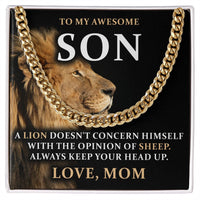 Load image into Gallery viewer, To My Son, From Mom - Link Chain - JustFamilyThings
