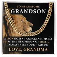 Load image into Gallery viewer, To My Grandson, From Grandma - Link Chain - JustFamilyThings
