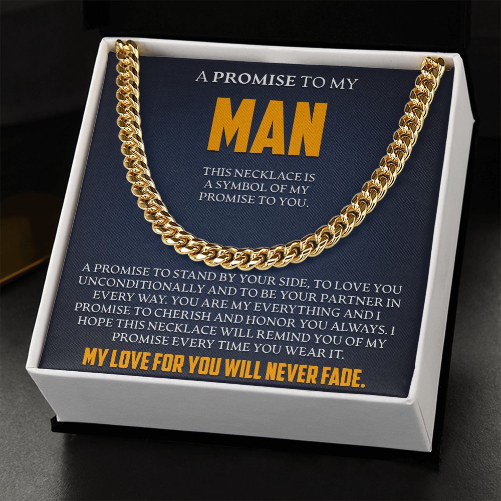 To My Man - Symbol Of My Promise To You - Link Chain - JustFamilyThings