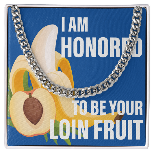 Loin Fruit Blue - Thick Link Chain - JustFamilyThings