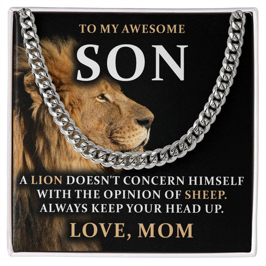 To My Son, From Mom - Link Chain - JustFamilyThings