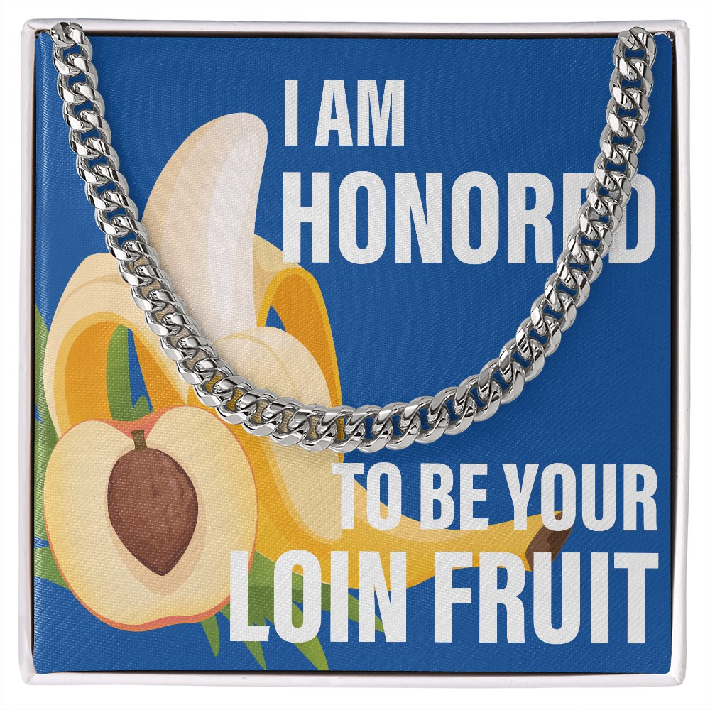 Loin Fruit Blue - Thick Link Chain - JustFamilyThings