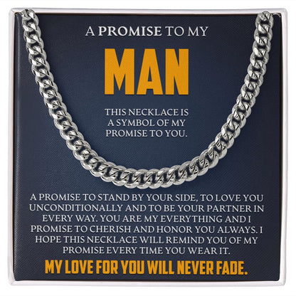 To My Man - Symbol Of My Promise To You - Link Chain - JustFamilyThings