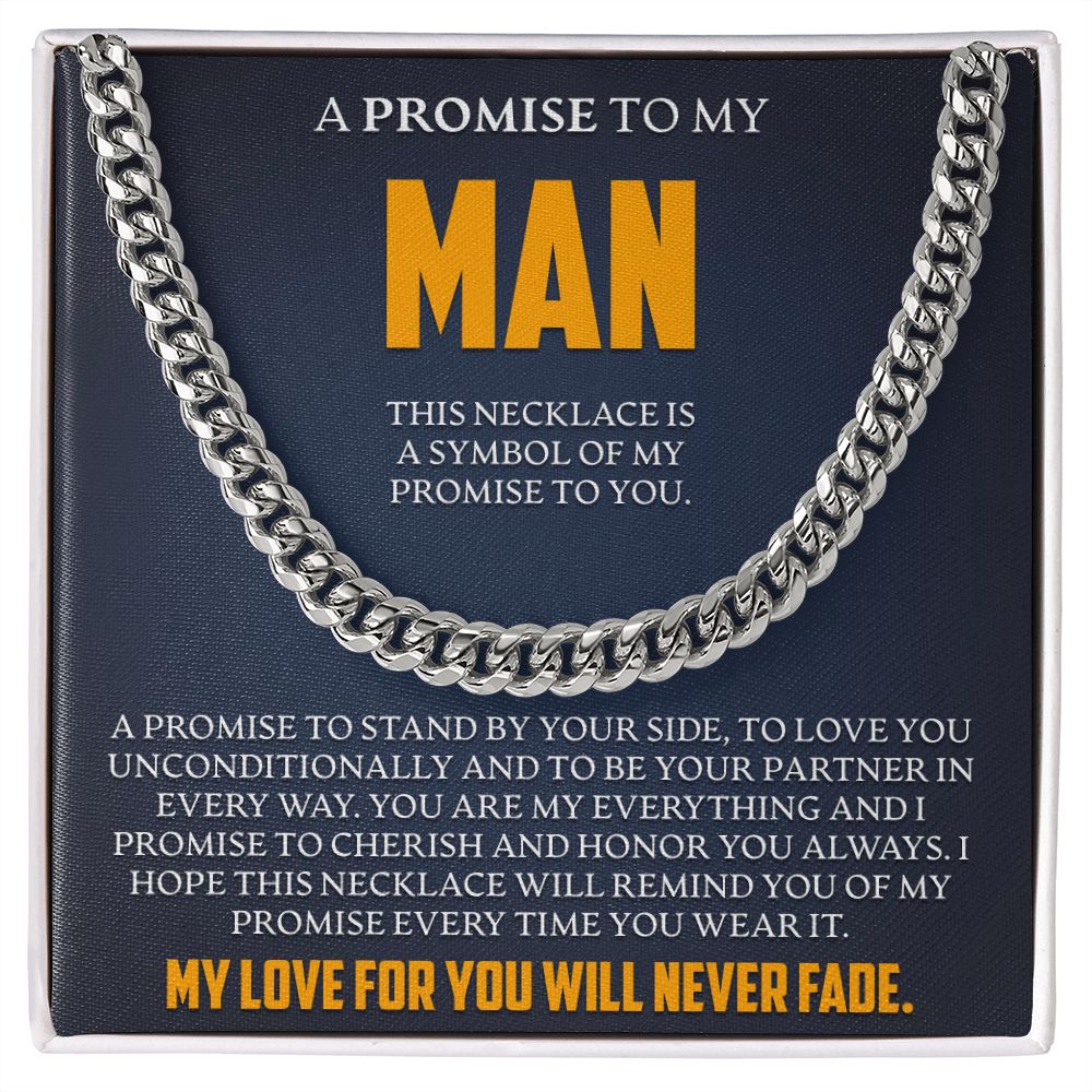 To My Man - Symbol Of My Promise To You - Link Chain - JustFamilyThings