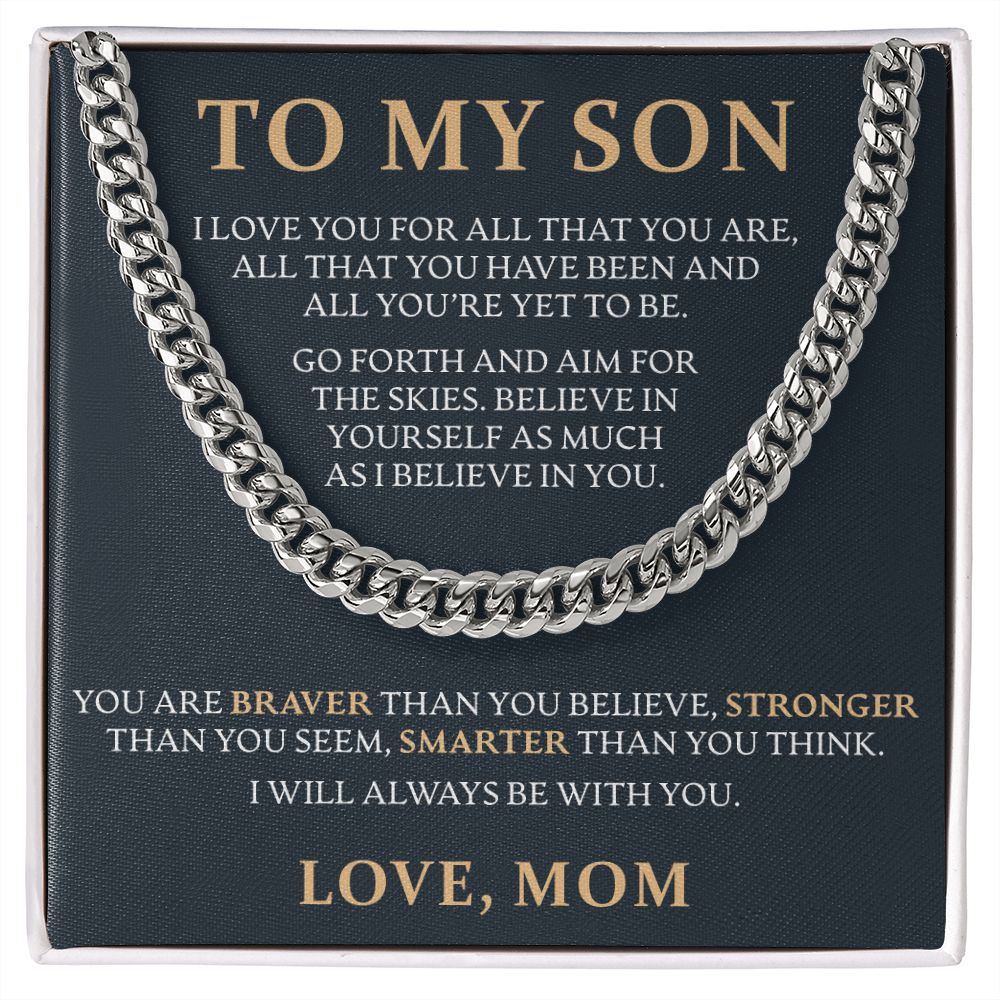 To My Son, From Mom - Link Chain - JustFamilyThings