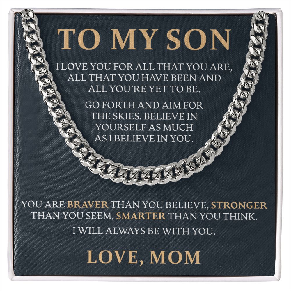 To My Son, From Mom - Link Chain - JustFamilyThings