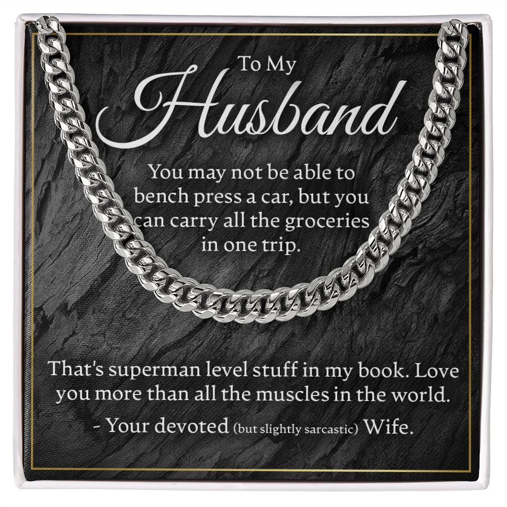 To My Husband - Superman Level Stuff - Link Chain - JustFamilyThings