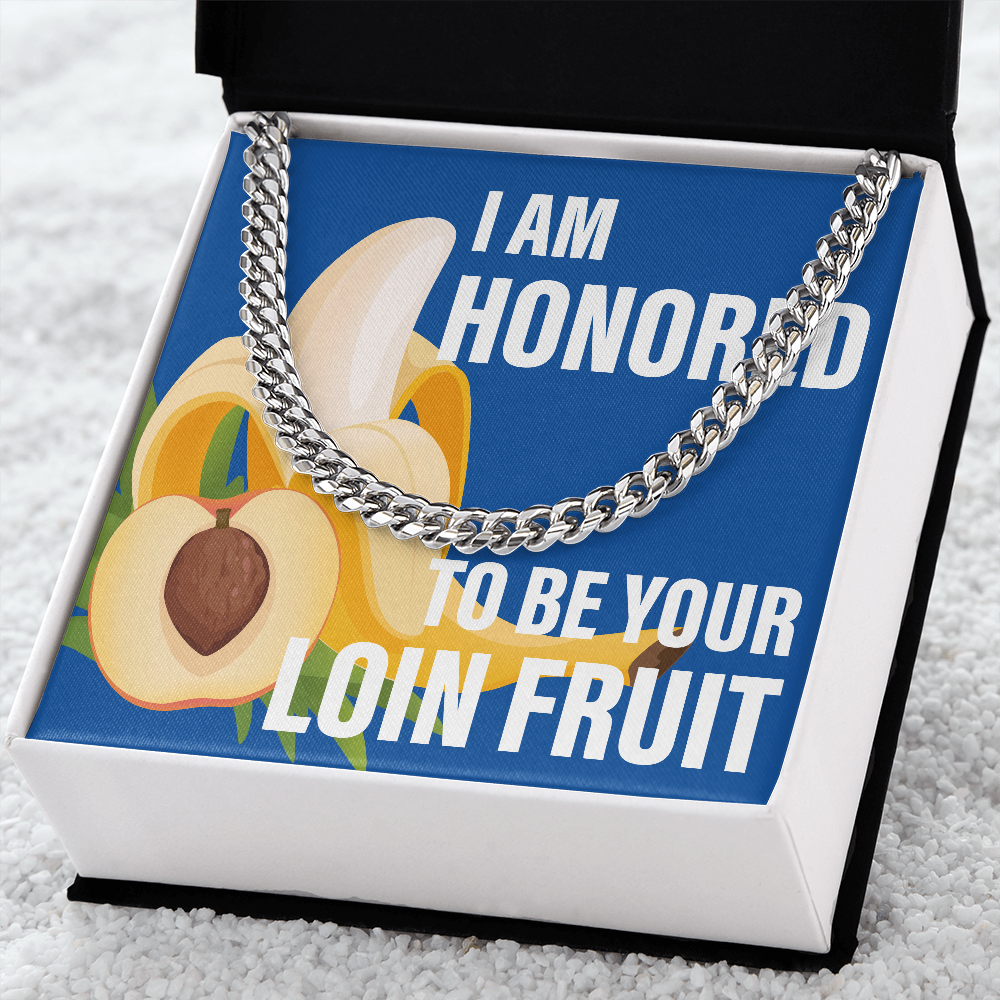 Loin Fruit Blue - Thick Link Chain - JustFamilyThings