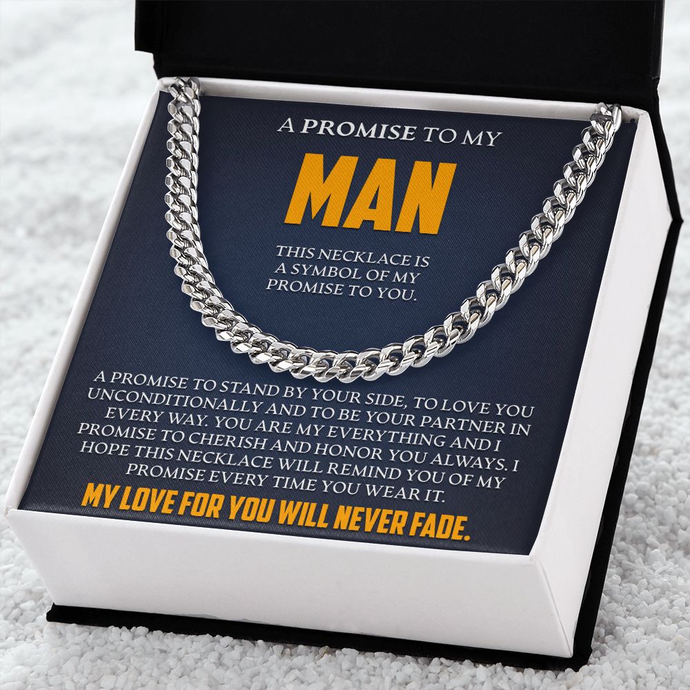 To My Man - Symbol Of My Promise To You - Link Chain - JustFamilyThings