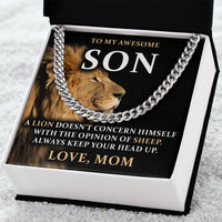 Load image into Gallery viewer, To My Son, From Mom - Link Chain - JustFamilyThings
