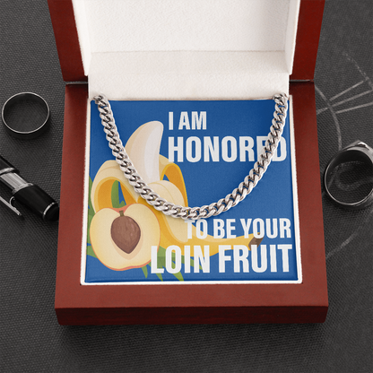 Loin Fruit Blue - Thick Link Chain - JustFamilyThings