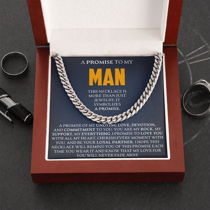 A Promise To My Man - Link Chain - JustFamilyThings