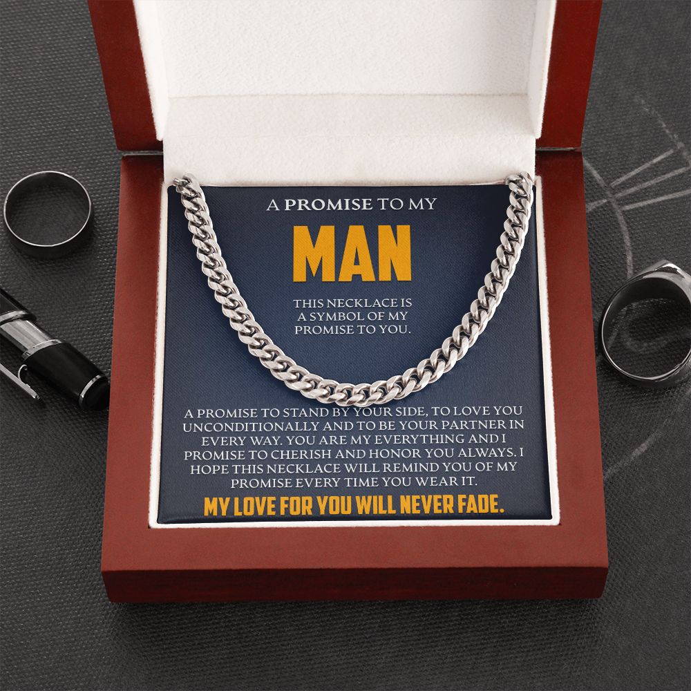 To My Man - Symbol Of My Promise To You - Link Chain - JustFamilyThings