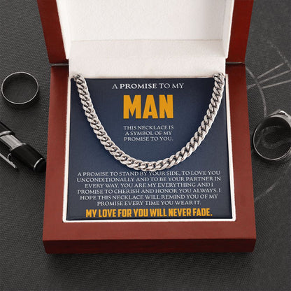 To My Man - Symbol Of My Promise To You - Link Chain - JustFamilyThings