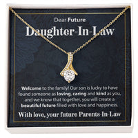 Load image into Gallery viewer, To Our Future Daughter In Law - Welcome To The Family - Alluring Beauty Necklace - JustFamilyThings

