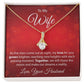 To My Wife - As The Stars Come Out - Alluring Beauty Necklace - JustFamilyThings