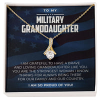 Load image into Gallery viewer, Military Granddaughter - Alluring Beauty Necklace - JustFamilyThings
