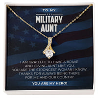 Load image into Gallery viewer, Military Aunt - Alluring Beauty Necklace - JustFamilyThings

