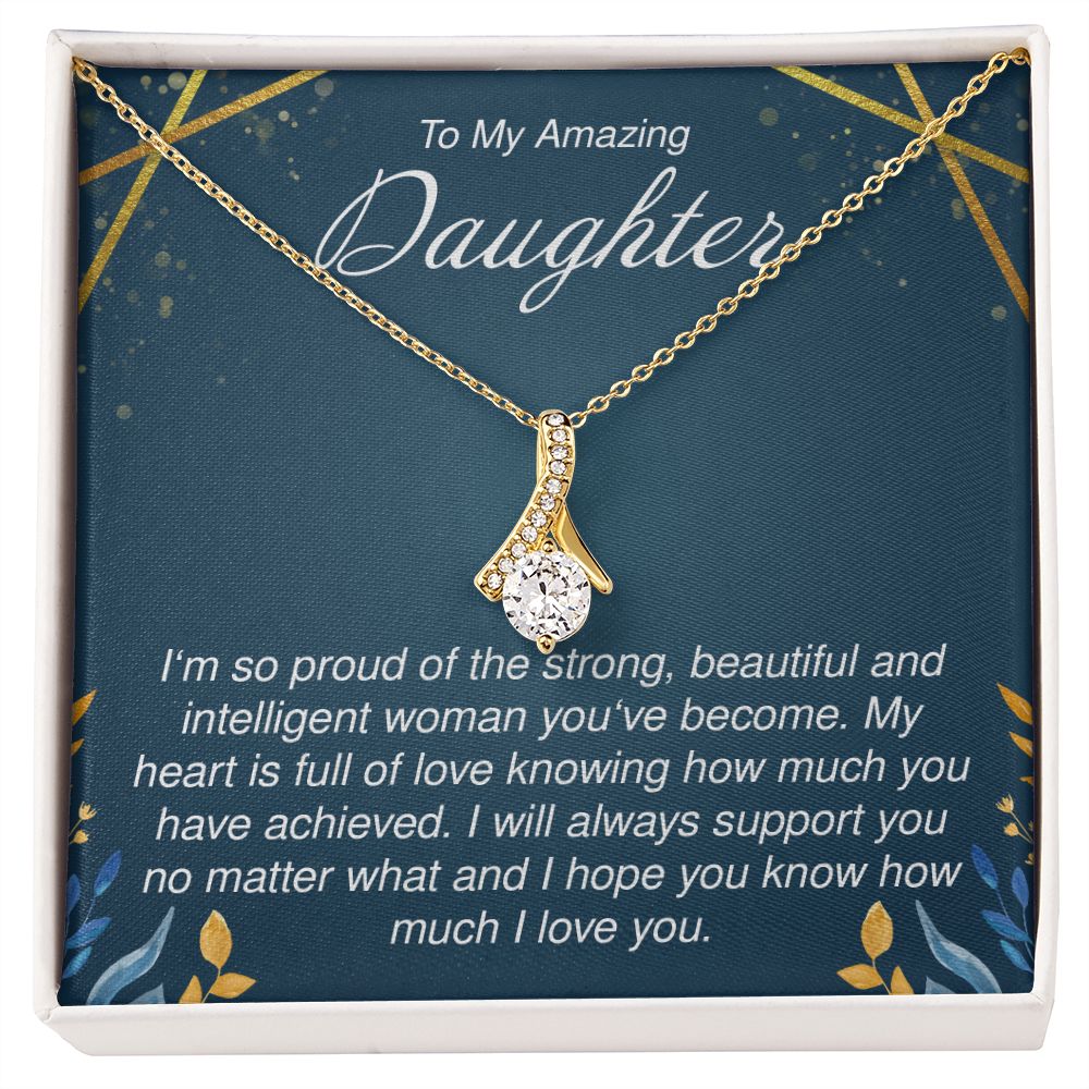 To My Amazing Daughter - Alluring Beauty Necklace - JustFamilyThings