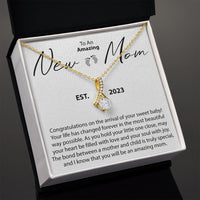 Load image into Gallery viewer, To An Amazing New Mom - Congratulations - Alluring Beauty Necklace
