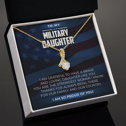 Military Daughter - Alluring Beauty Necklace - JustFamilyThings