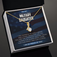 Load image into Gallery viewer, Military Daughter - Alluring Beauty Necklace - JustFamilyThings
