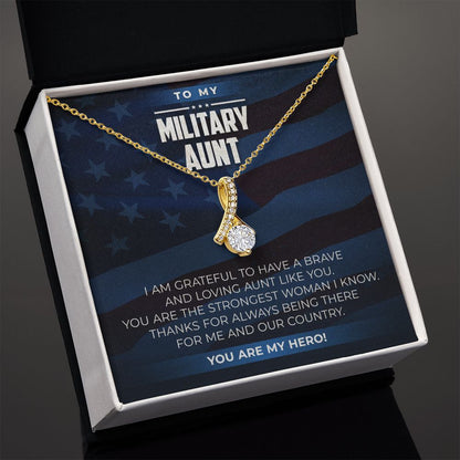 Military Aunt - Alluring Beauty Necklace - JustFamilyThings
