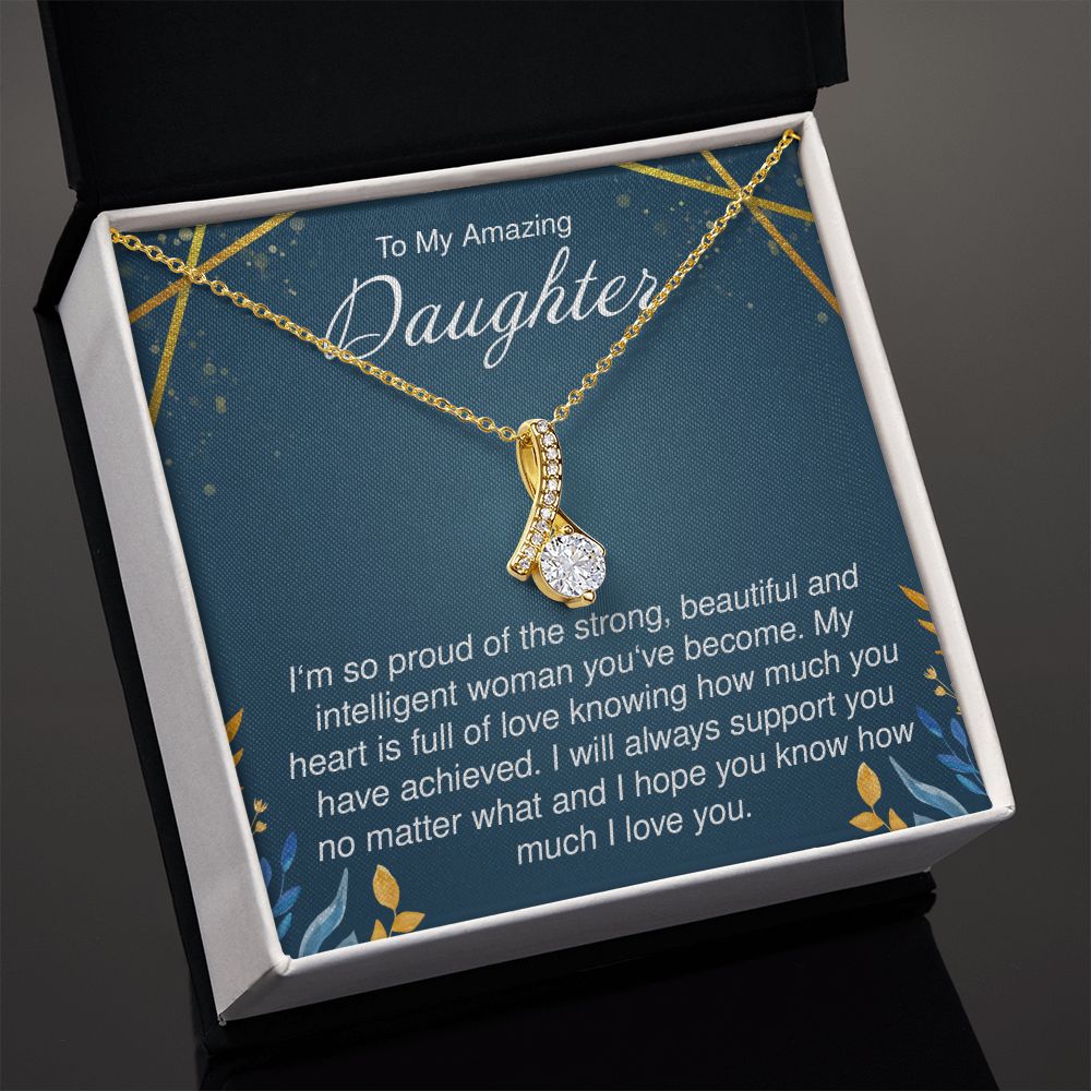 To My Amazing Daughter - Alluring Beauty Necklace - JustFamilyThings