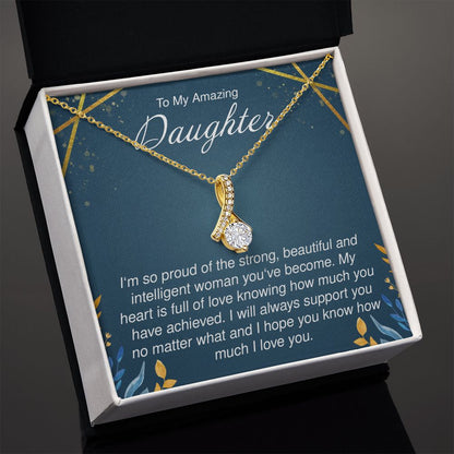 To My Amazing Daughter - Alluring Beauty Necklace - JustFamilyThings