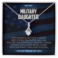 Load image into Gallery viewer, Military Daughter - Alluring Beauty Necklace - JustFamilyThings
