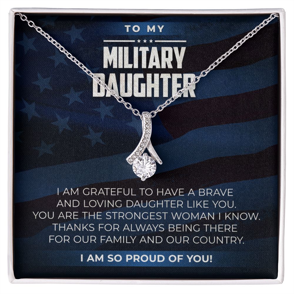 Military Daughter - Alluring Beauty Necklace - JustFamilyThings