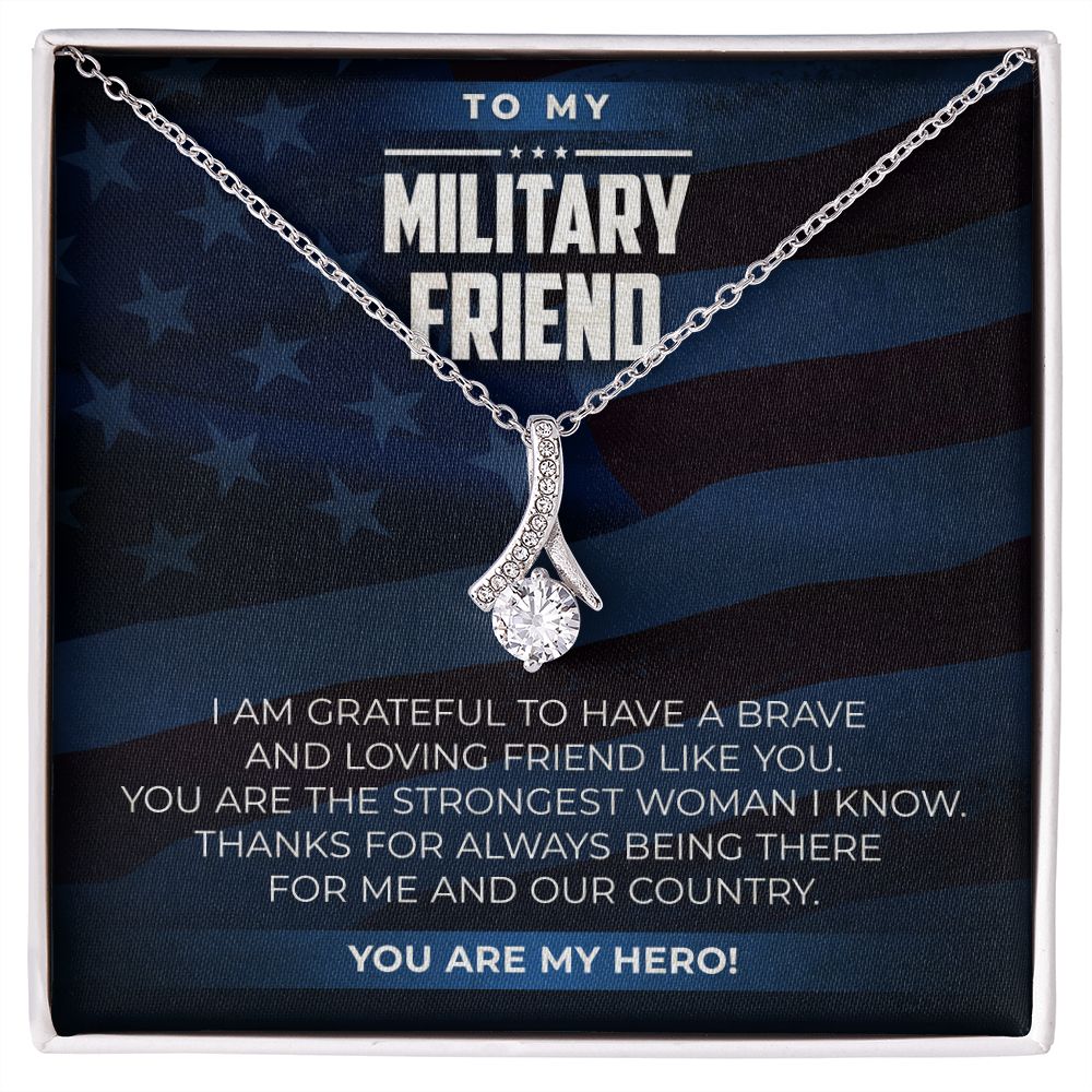 Military Friend - Alluring Beauty Necklace - JustFamilyThings