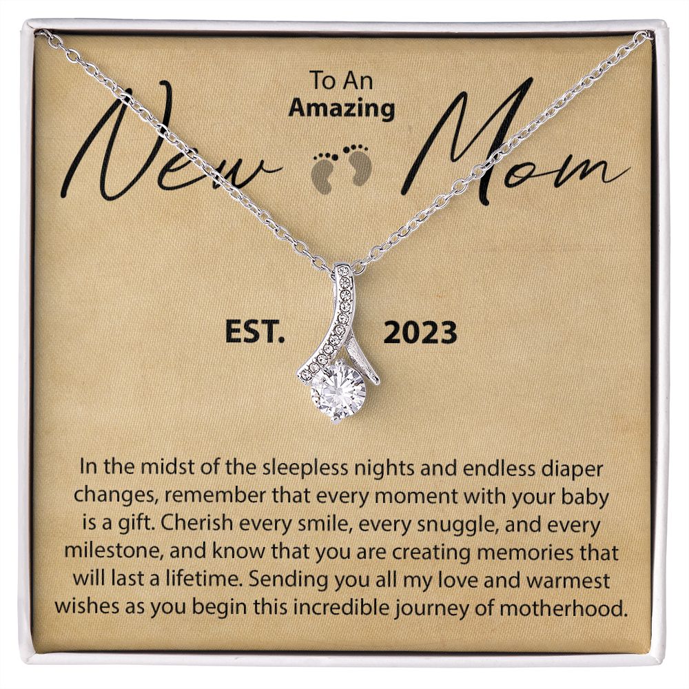 To An Amazing New Mom - In The Midst Of Sleepless nights - Alluring Beauty Necklace