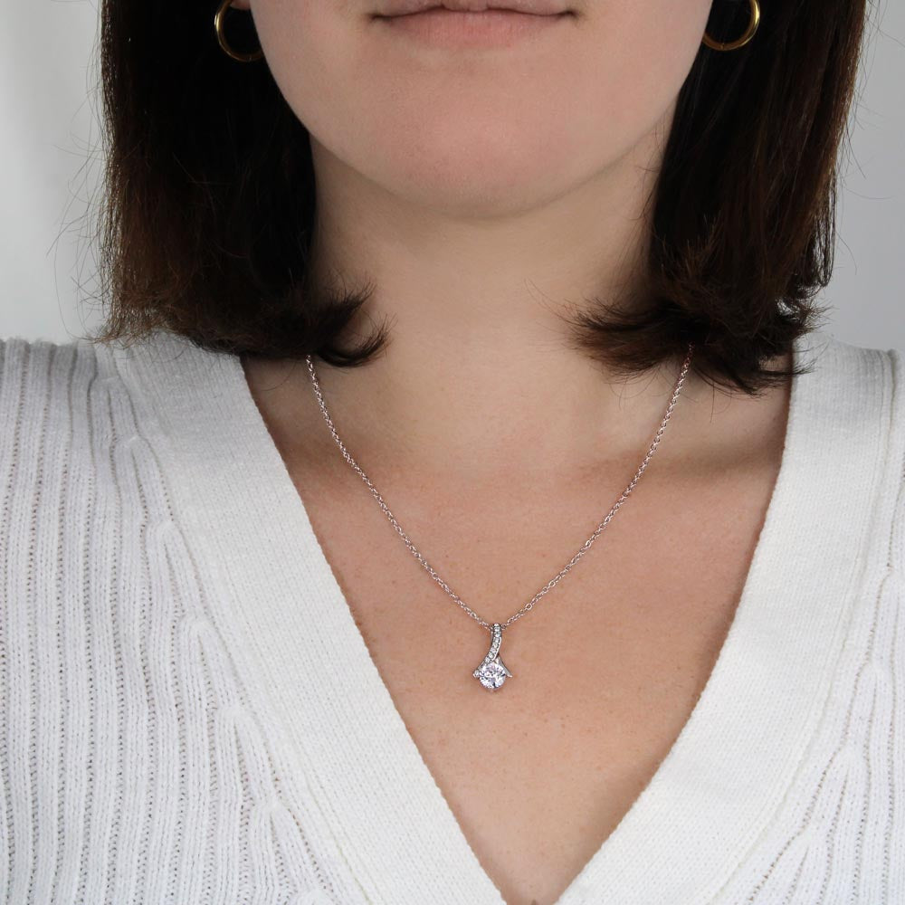 To My Daughter, From Dad - Alluring Beauty Necklace - JustFamilyThings