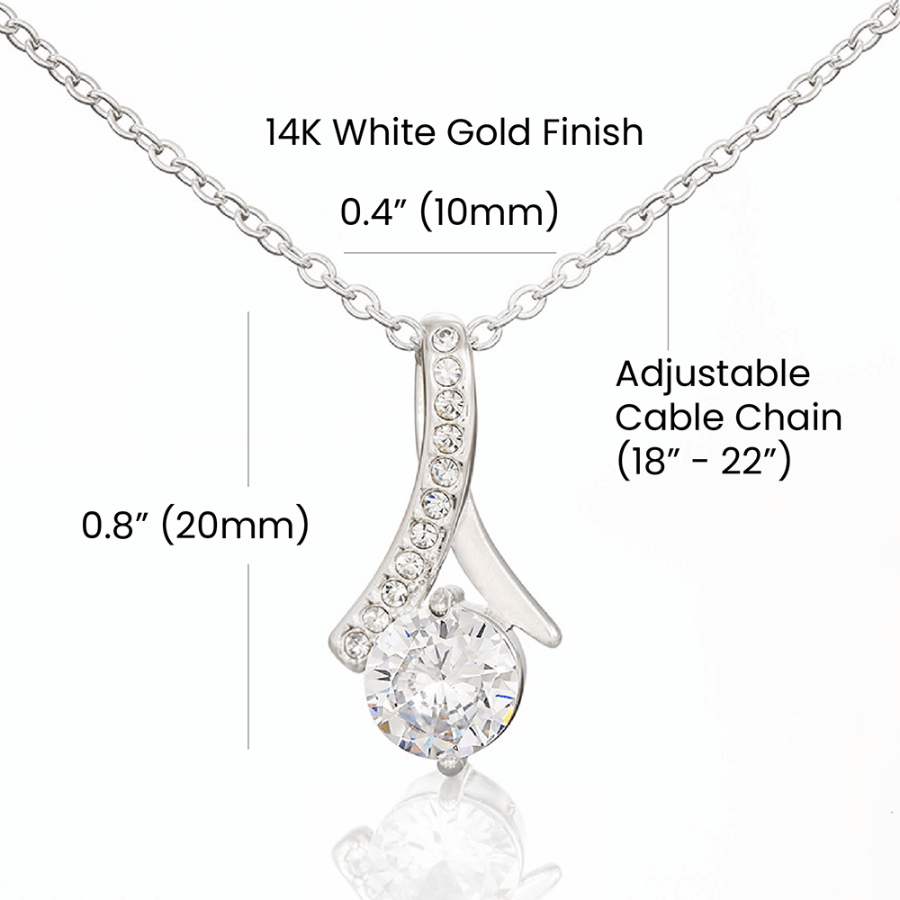 To Our Future Daughter In Law - We Are So Thrilled To Welcome You - Alluring Beauty Necklace - JustFamilyThings