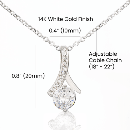 To An Amazing Mama To Be - Alluring Beauty Necklace - JustFamilyThings