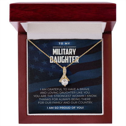 Military Daughter - Alluring Beauty Necklace - JustFamilyThings