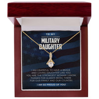 Load image into Gallery viewer, Military Daughter - Alluring Beauty Necklace - JustFamilyThings
