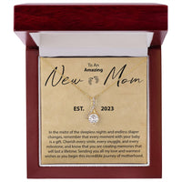Load image into Gallery viewer, To An Amazing New Mom - In The Midst Of Sleepless nights - Alluring Beauty Necklace
