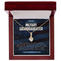 Load image into Gallery viewer, Military Granddaughter - Alluring Beauty Necklace - JustFamilyThings
