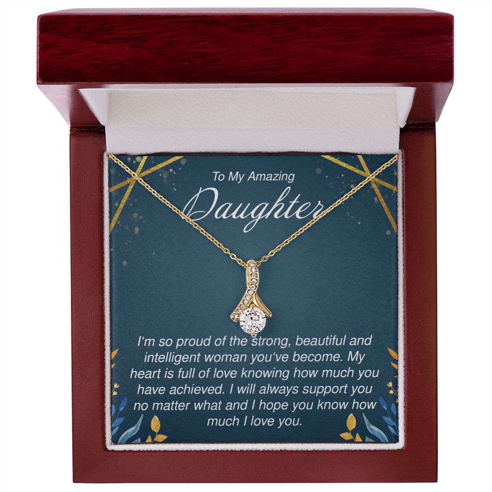 To My Amazing Daughter - Alluring Beauty Necklace - JustFamilyThings